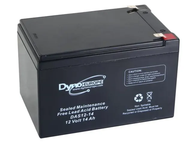 AGM BATTERIJ 12V 15Ah/C20 12.3Ah/C5 T2 REF:DAS1214 BATTERY SUPPLIES