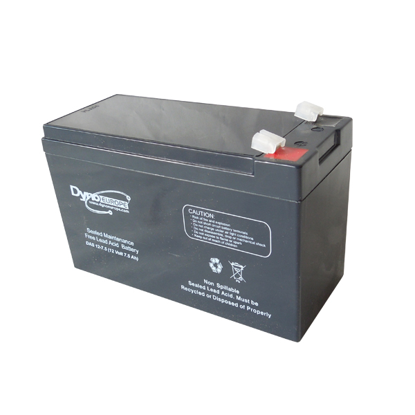 AGM BATTERIJ 12V 7.5Ah/C20 6Ah/C5 T1 REF:DAS1275 BATTERY SUPPLIES