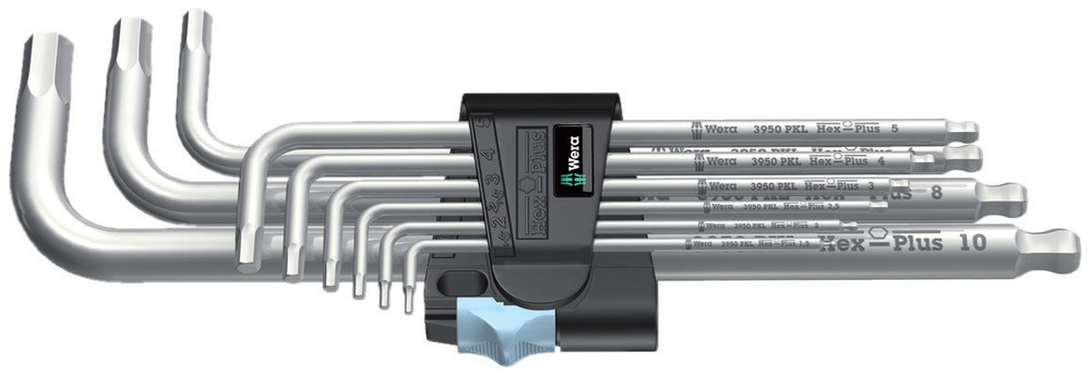 INBUSSLEUTELSET 3950/9 PKL L-KEY METR. 22720 WERA