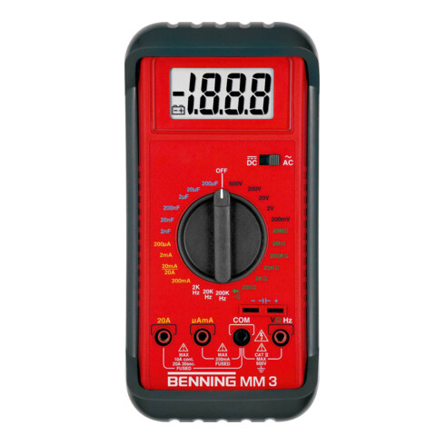 DIGITALE MULTIMETER MM 3 REF:044029 BENNING