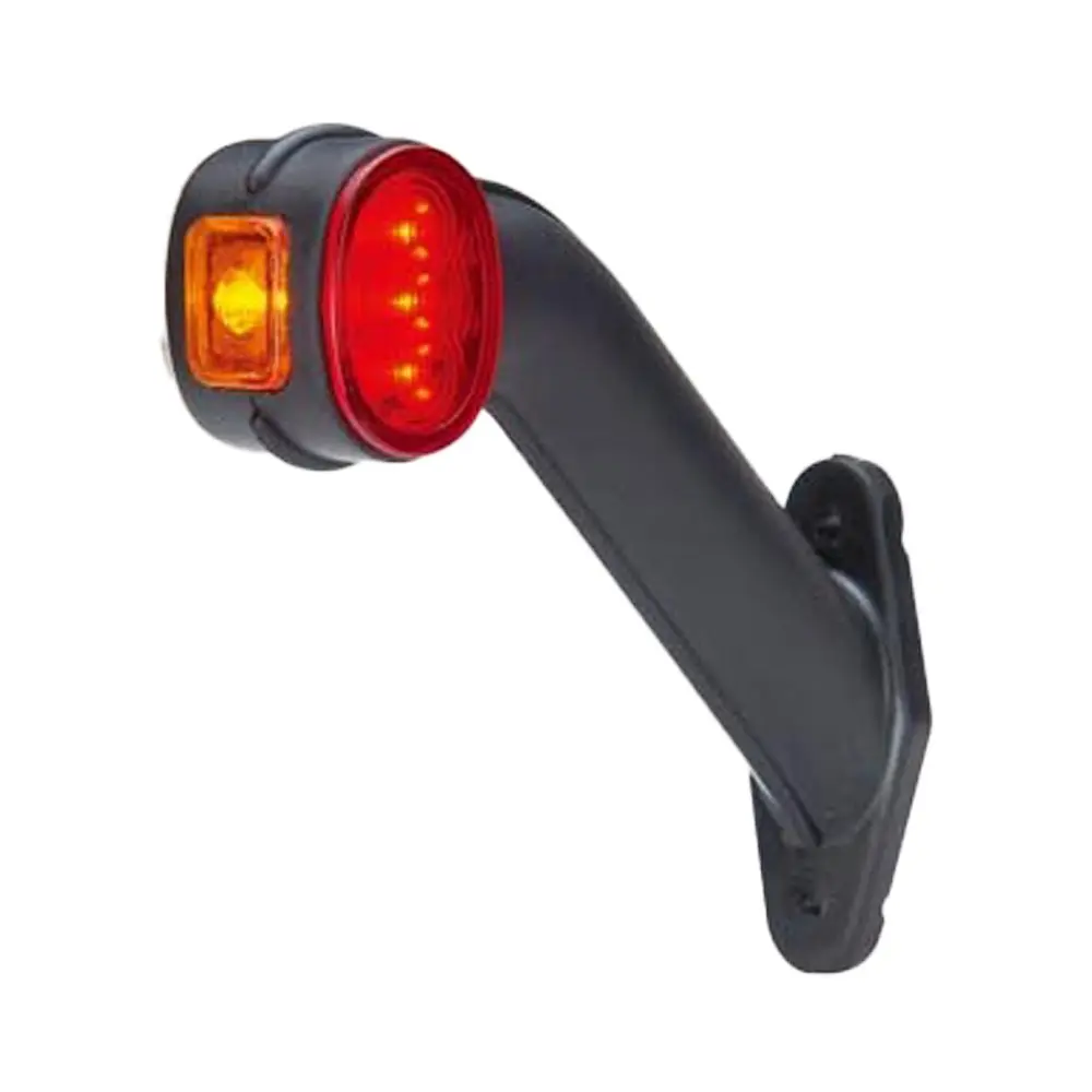 LED ZIJLICHT OP RUBBER GEBOGEN LANG-LINKS 12V-24V REF:L26550-2VLH-P PACAUTO
