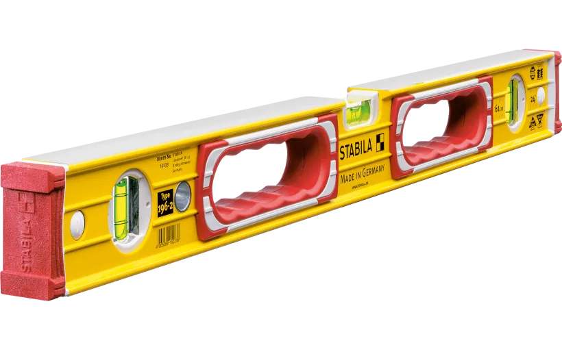 196 - 2 WATERPAS HANDGREPEN 80CM REF:15234 STABILA