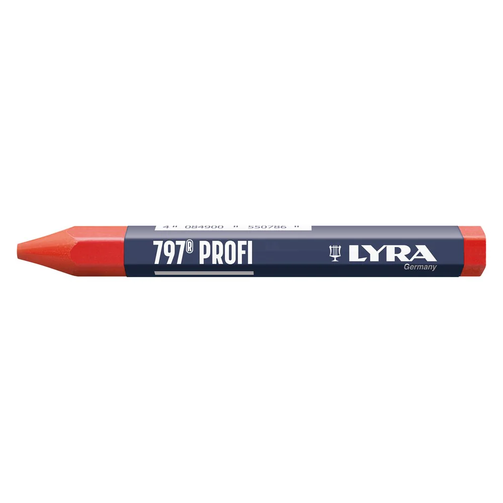 VETSTIFT VOOR HOUT ROOD 120MM Ø12MM 797-017 REF:348931 LYRA