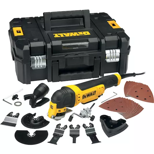 OSCILLEREND MULTITOOL + ACCESS. + KOFFER DWE315KT-QS DEWALT