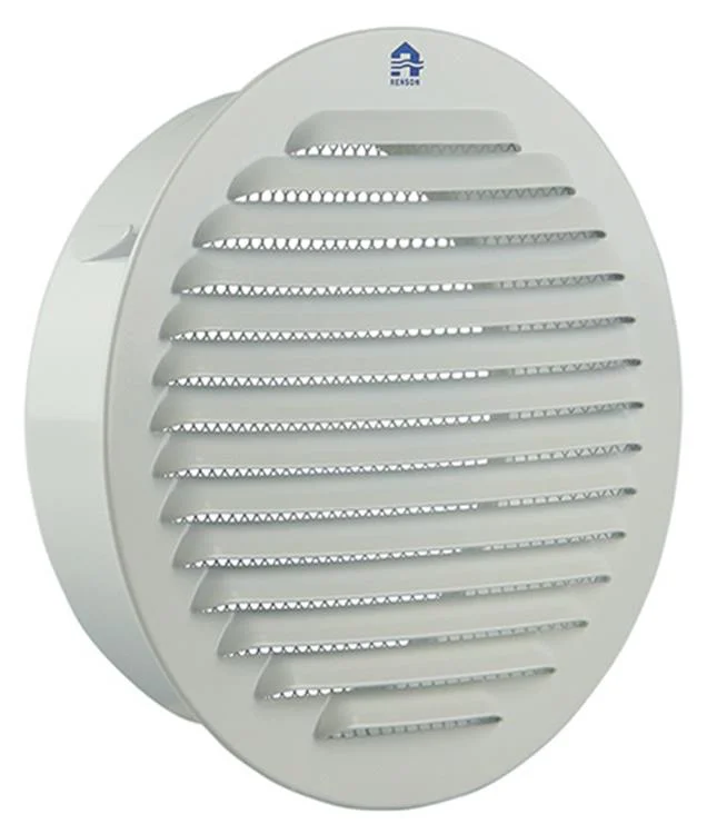 RONDE SCHOEPENROOSTER INBOUW 435/R Ø100 RAL 9006 REF:17471 RENSON