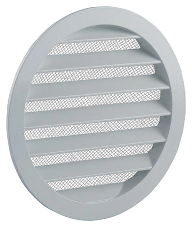 RONDE ROOSTER INBOUW 434/R ALU Ø160 RAL 9010 REF:10125 RENSON