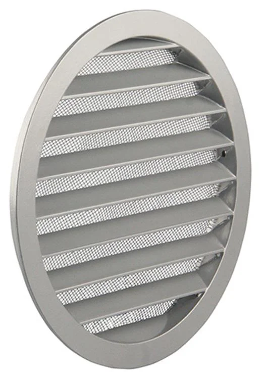 RONDE ROOSTER INBOUW 434/R ALU Ø200 RAL 9006 REF:13466 RENSON