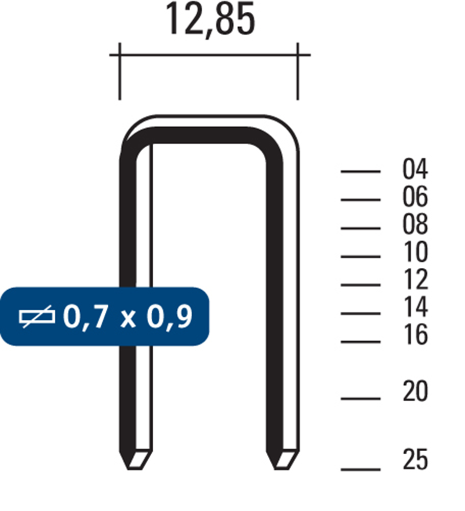 8025INOX NIET 4.5M (12) REF:FO8025INOX1 HEWITOOL