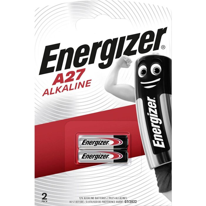 BATTERIJ ALKALINE LR 12V A27 2ST REF:2/A27 ENERGIZ