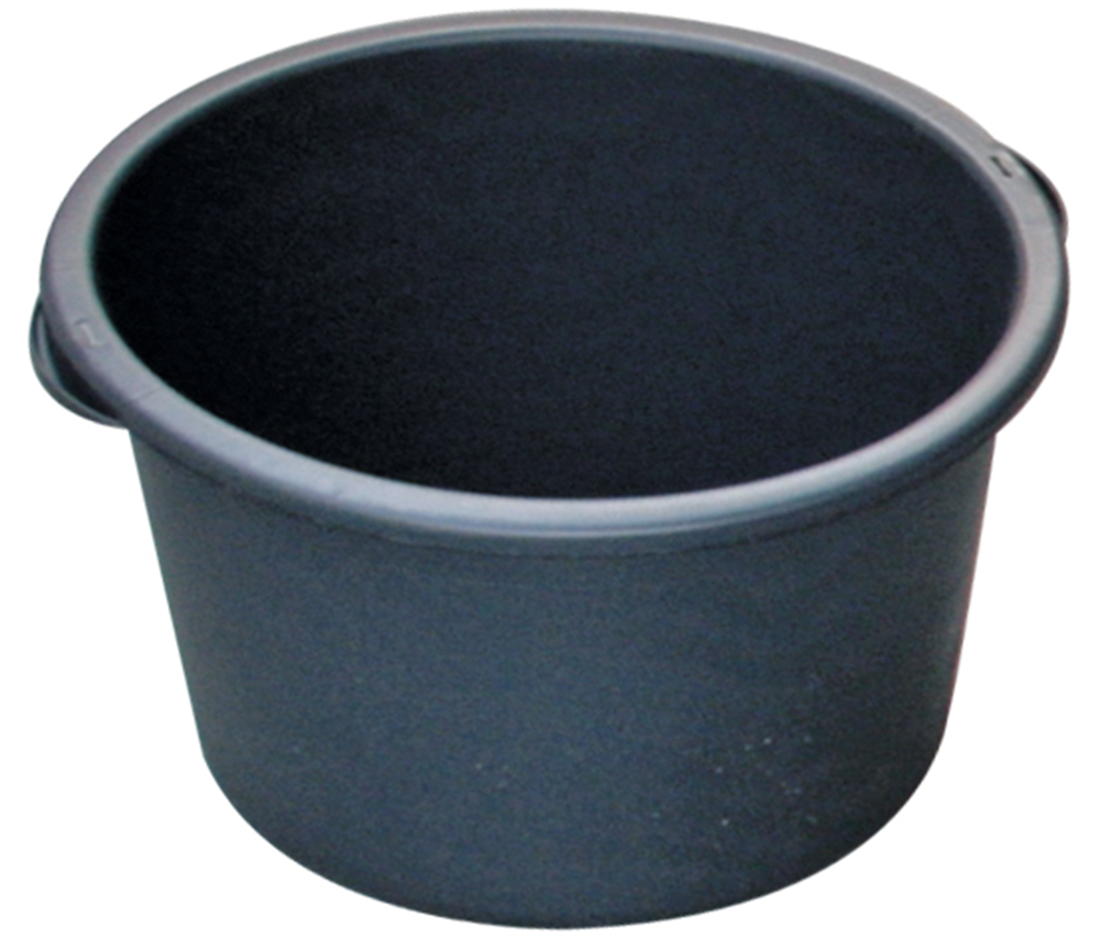 MORTELKUIP ROND PE 40L ZWART REF:HP 40088