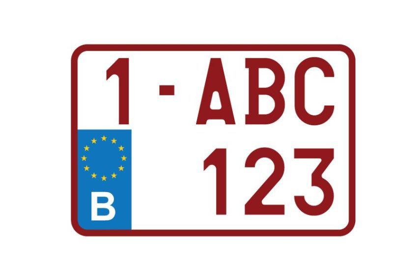 NUMMERPLAAT/NUMMERPLATEN PLEXI VIERKANT GROOT LANDBOUW 210X34