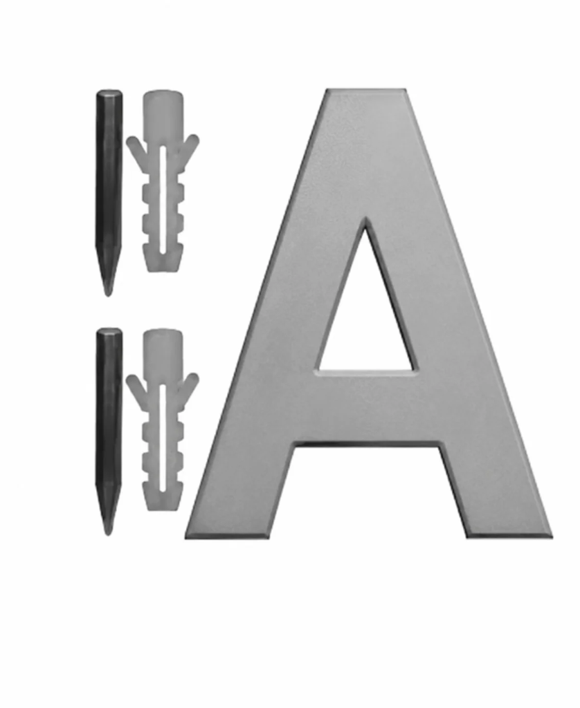 HUISLETTER. RVS. ONZICHTB.BEV. A S-8762-31-A