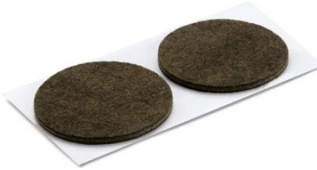 VILTGLIJDER ZELFKLEVEND ROND BRUIN 9STUKS-24MM REF:1-1222-6-24-9 PARDAEN