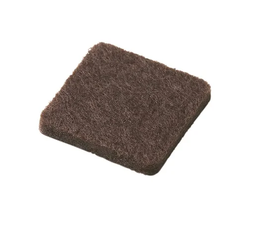 VILTGLIJDER ZELFKLEVEND HOEKIG BRUIN 6STUKS-20X40MM REF:1-1224-6-2040-6 PARDAEN