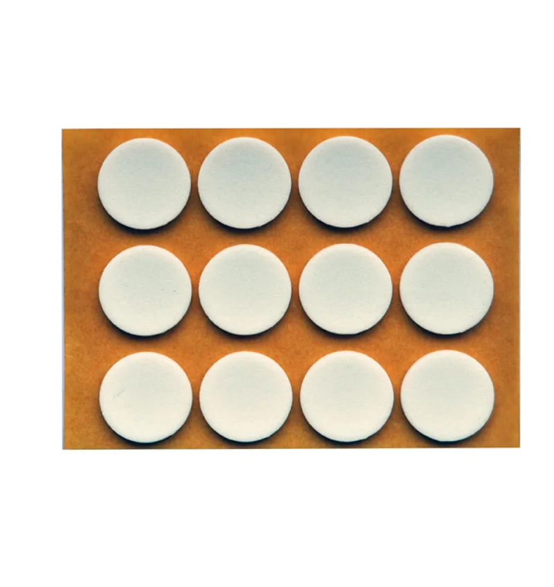ANTI-SLIPKUSSENTJES. ROND. WIT 6ST/PC-30MM REF:1-1610-1-30-6