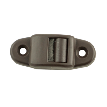 LINTGELEIDER MET BORSTEL VOOR ROLLUIKLINT 14MM BRUIN REF:LINTGEL MINI B S BR LEDENT