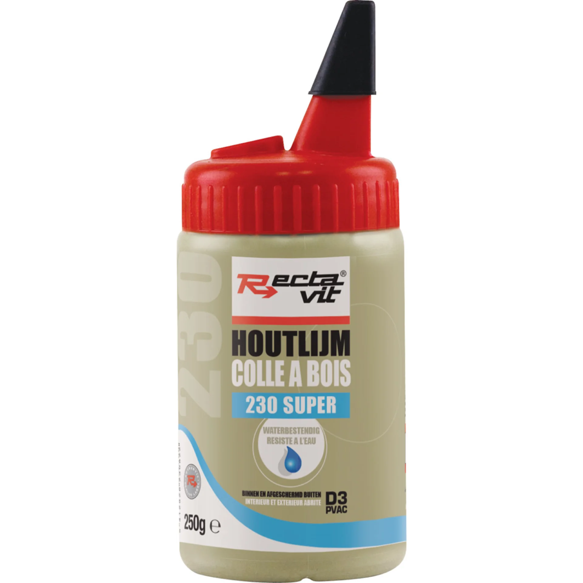 HOUTLIJM 230 SUPER WATERBESTENDIG 250GR RECTAVIT