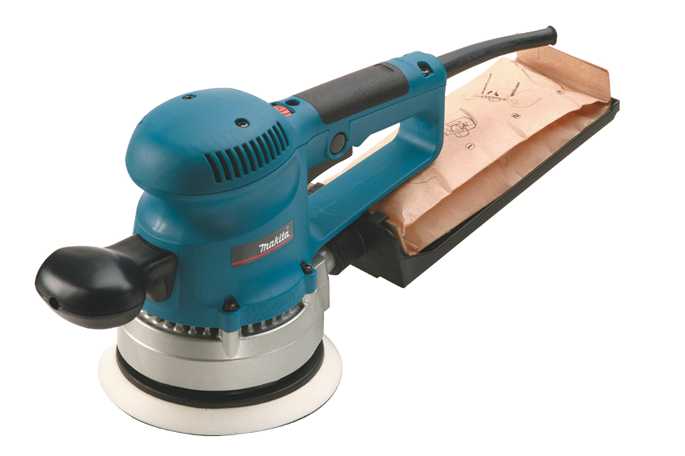EXCENTRISCHE SCHUURMACHINE 150MM 310W + EXTRA ACC + MAKPAC REF:BO6030JX MAKITA