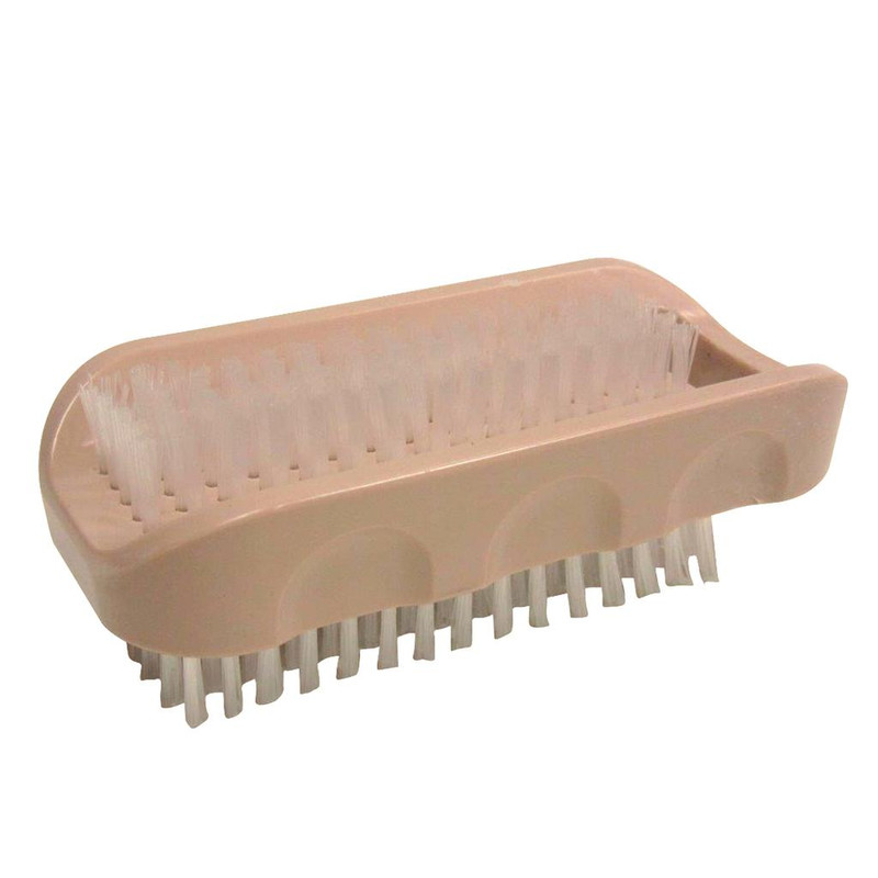 NAGELBORSTEL KUNSTSTOF DUBBEL NYLON GROOT REF:438