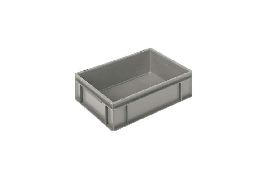 EURONORM STAPELBAK 11L 400X300X120MM STANDARD GESLOTEN GRIJS REF:COC-4125-050