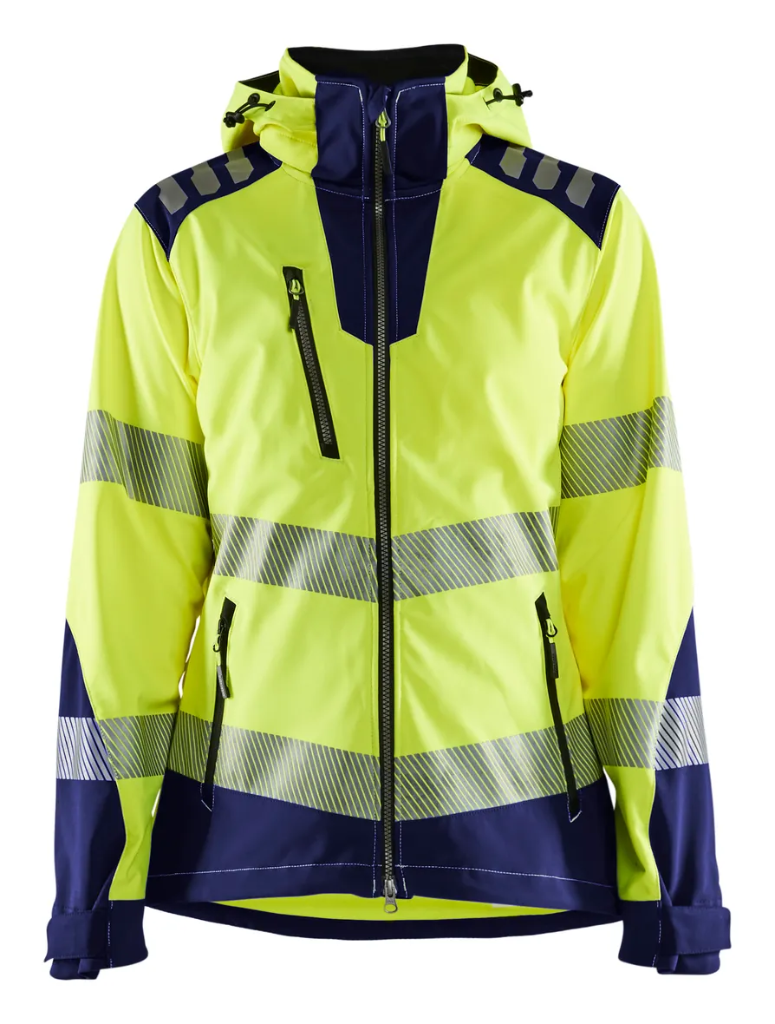 DAMES SOFTSHELL JACK HIGH VIS REF:47912513 BLAKLADER