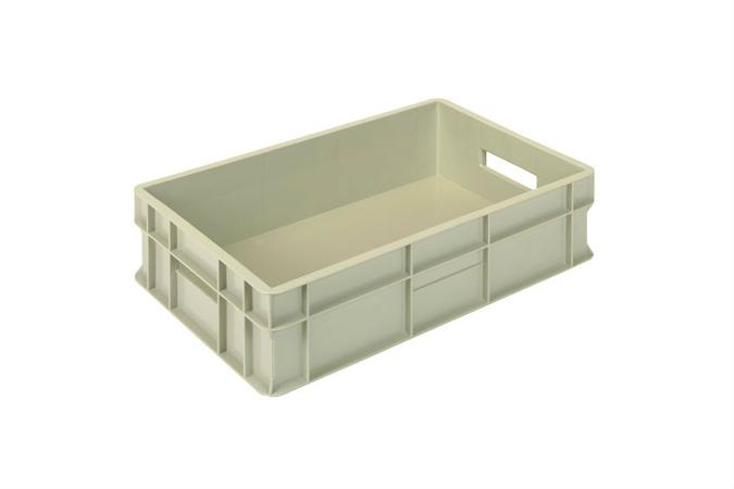 EURONORM 600X400X150 EXTRA VERSTEVIGD GESL. BEIGE REF:GPC-6152-093 PLASTIBAC