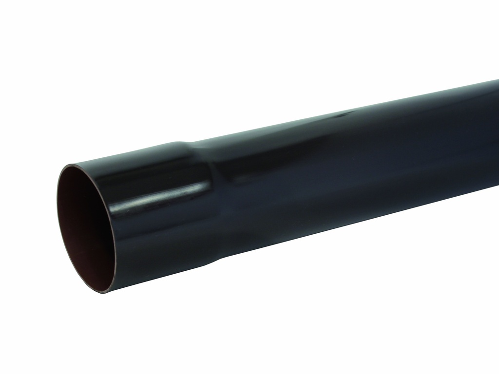 PVC BUIS COEX 80MM 3M DONKERGRIJS REF:1400.4803