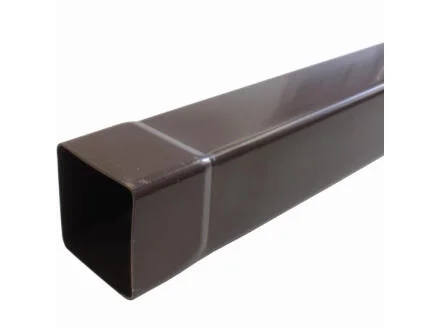 PVC BUIS 100x100 VIERKANT 3M BRUIN GEMOFT 1510.7103