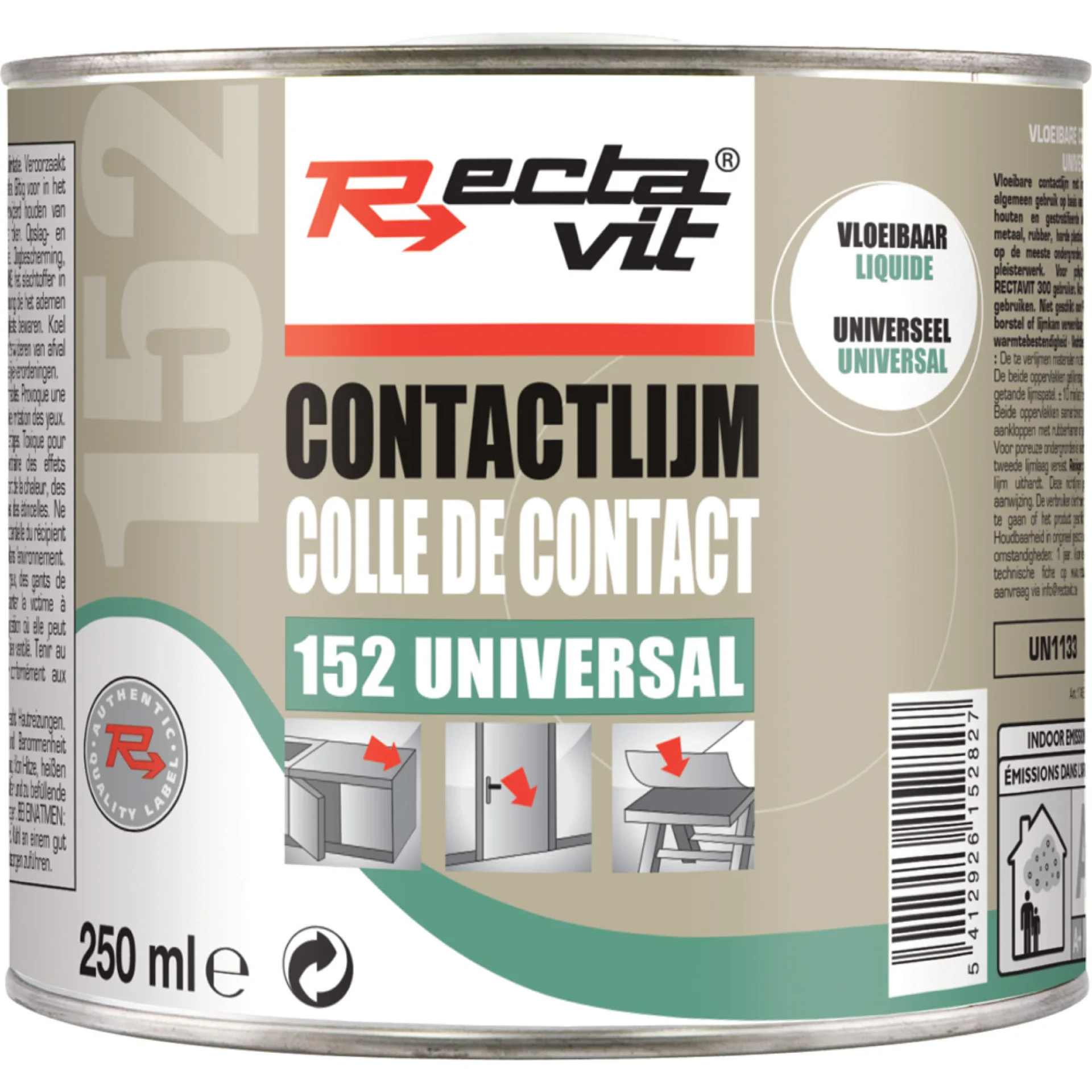 152 UNIVERSAL CONTACTLIJM 0.25L REF:114633 RECTAVIT