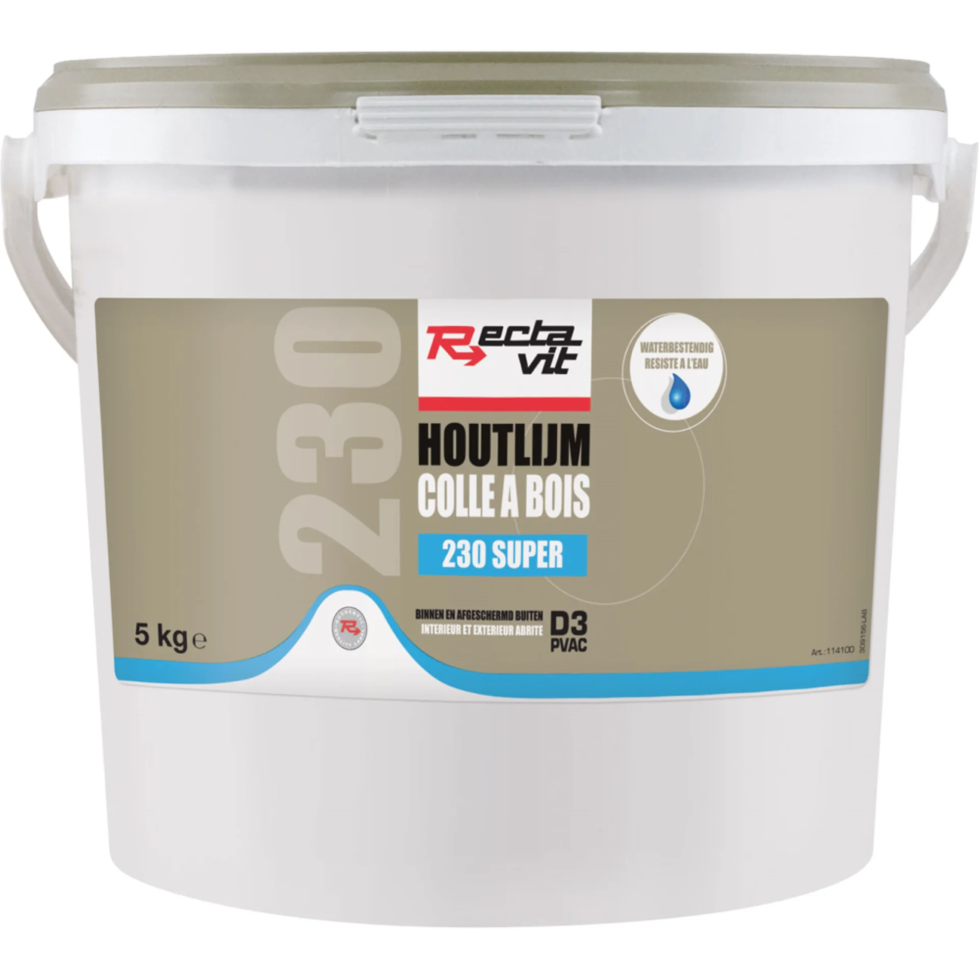 230 SUPER HOUTLIJM 5KG REF:114100 RECTAVIT