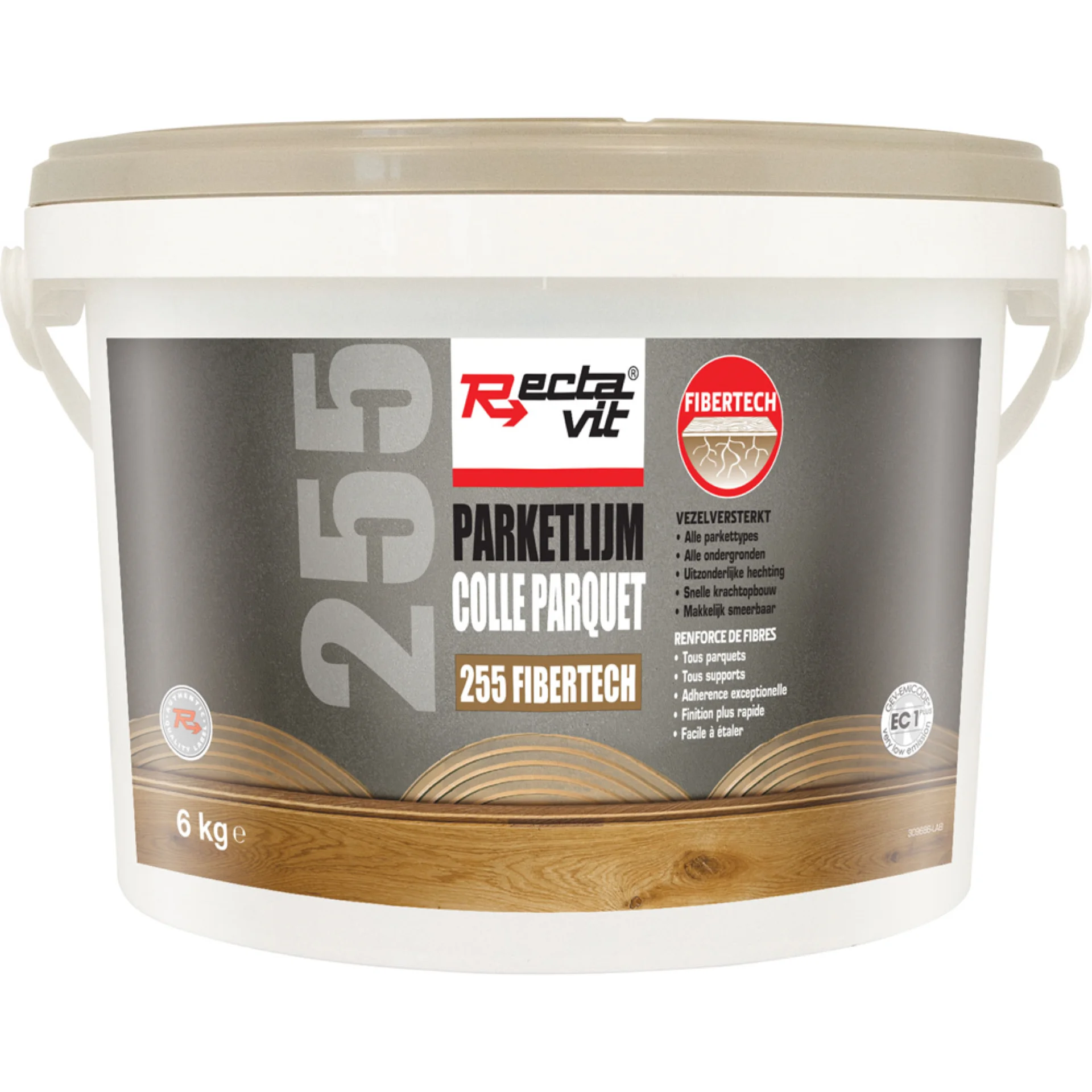 255 FIBER PARKETLIJM 6KG REF:124791 RECTAVIT