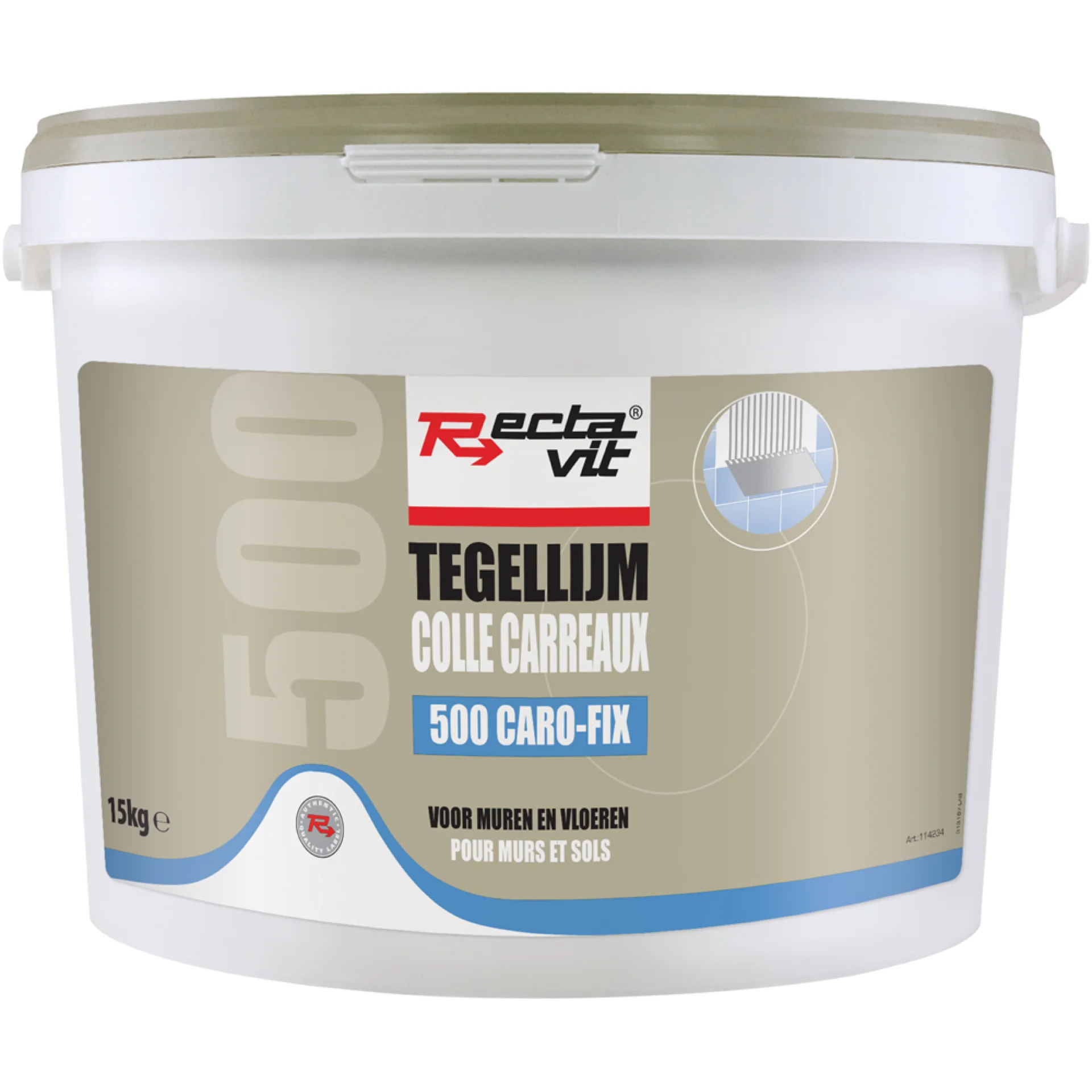 500 CAROFIX TEGELLIJM 15KG REF:114234 RECTAVIT