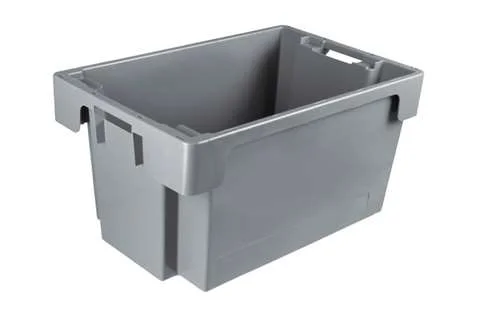 ROTA DRAAI-STAPELKRAT 50L 600X400X300 GESLOTEN GRIJS REF:NRC-6302-050