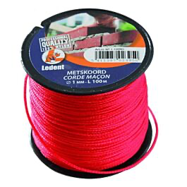 METSERSKOORD 1MM 100M ROOD REF:NT 1-100RD LEDENT