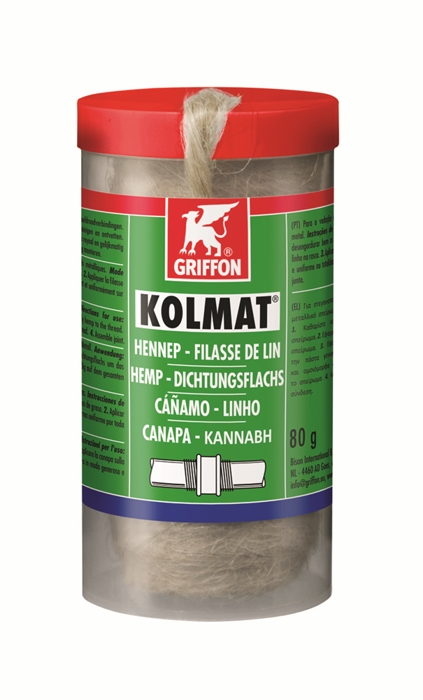 SCHROEFDRAAD AFDICHTING HENNEP 80G REF:6300009 GRIFFON