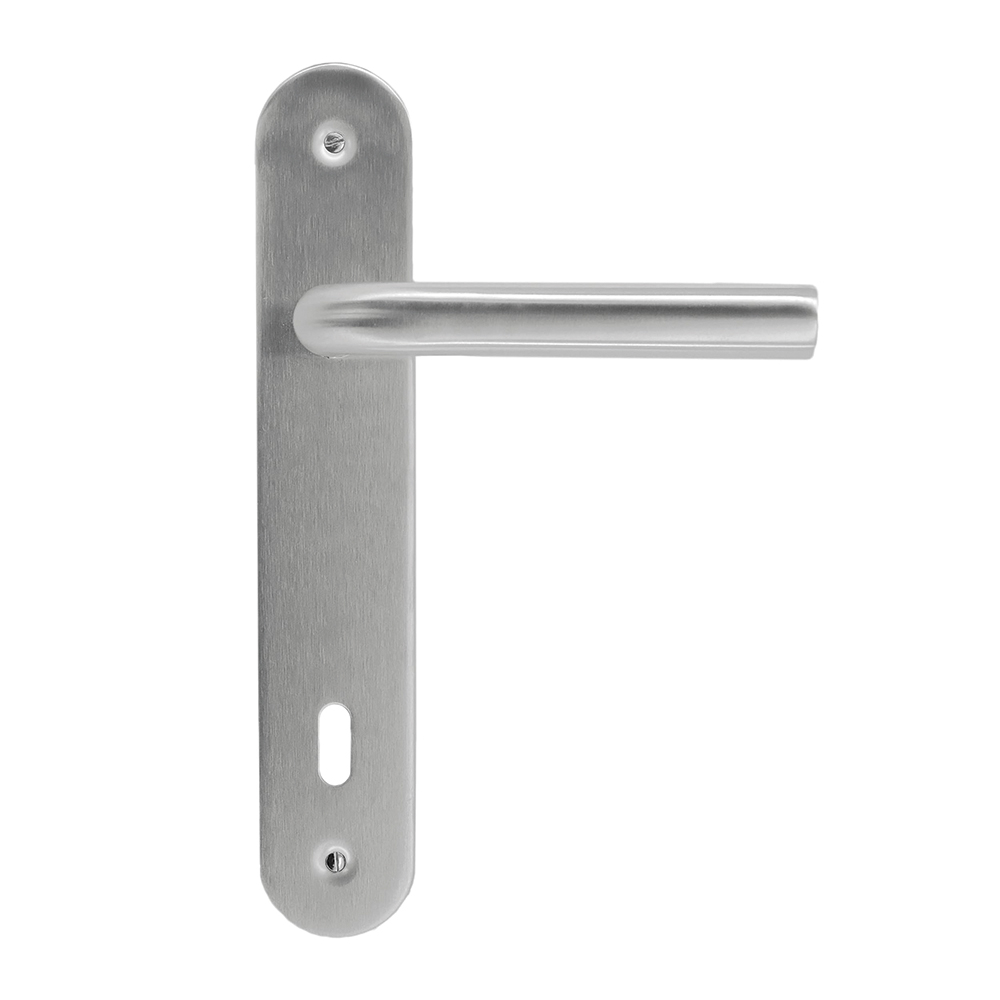 DEURKRUK L SHAPE INOX PLUS OP PLAAT REF:3466000