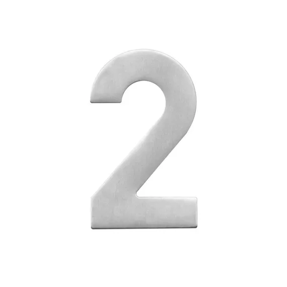 HUISNUMMER PLAT 2 INOX PLUS REF:2052000