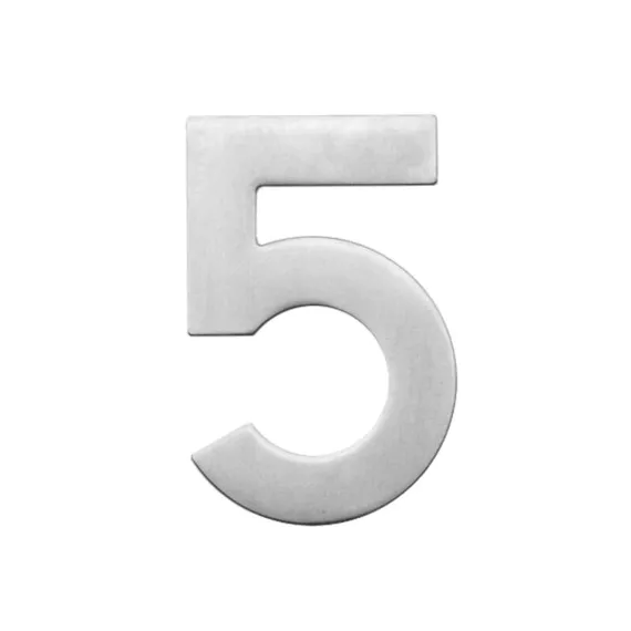 HUISNUMMER PLAT 5 INOX PLUS REF:2055000
