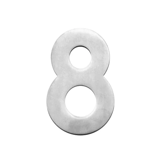 HUISNUMMER PLAT 8 INOX PLUS REF:2058000