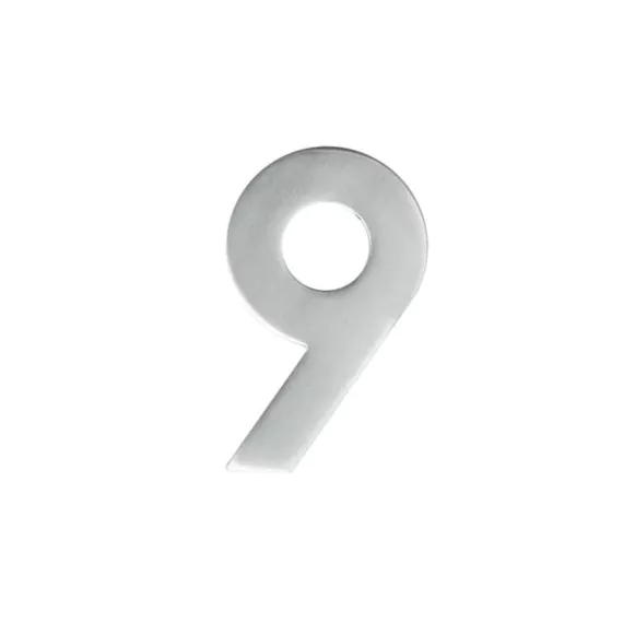 HUISNUMMER PLAT 9 INOX PLUS REF:2059000