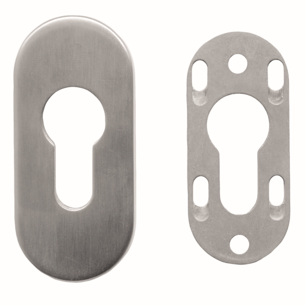 VEILIGHEIDSCILINDER PLAATJE HDD OVAAL INOX PLUS 9MM REF:1202001