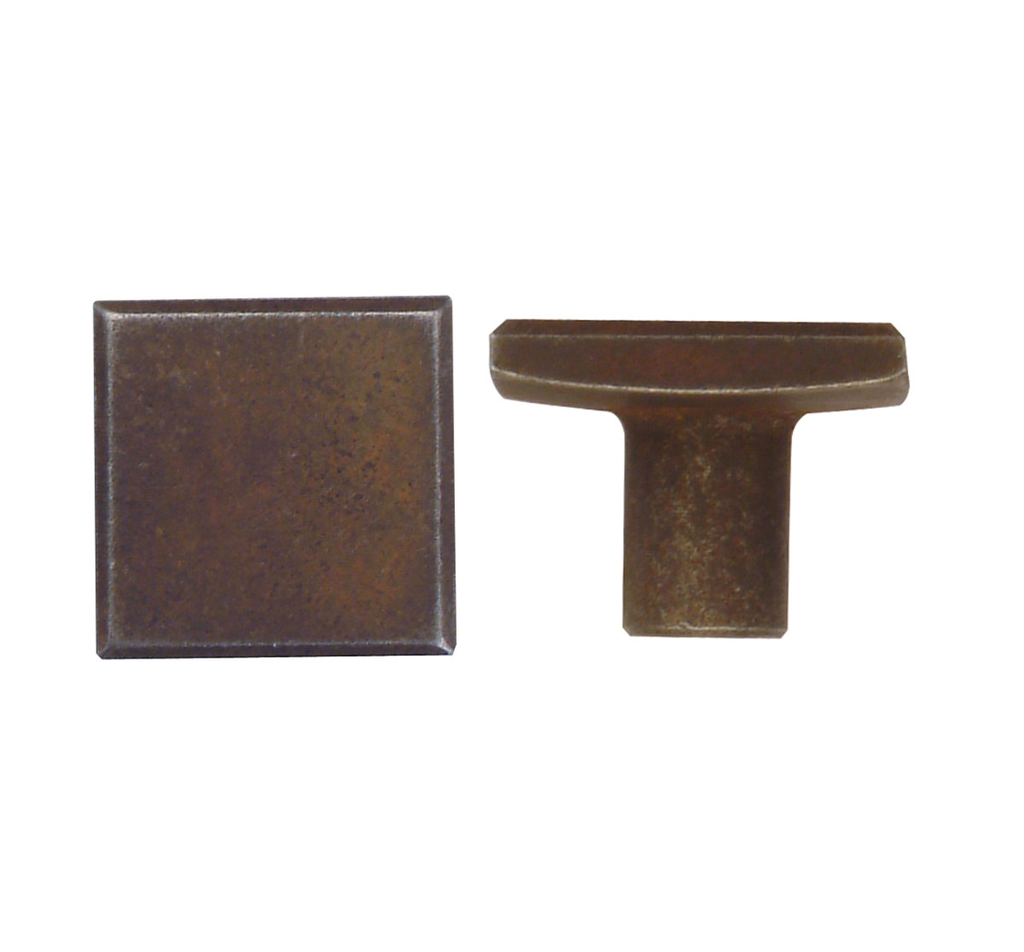KNOP ''FERRO'' VIERKANT 30X30MM REF:01.2494.27'