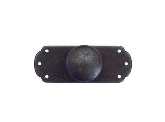 KNOP ''FERRO'' ROND ACHTERPLAAT 80X30MM 01.2596.2