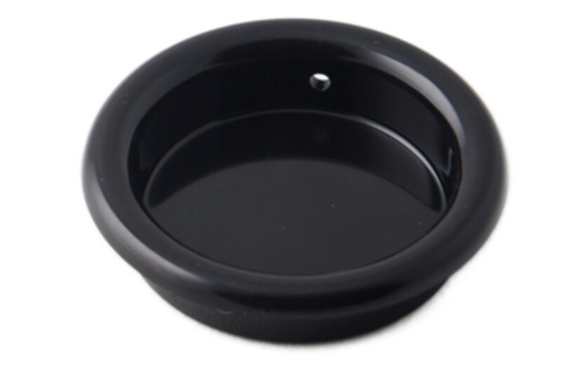 SCHUIFDEURKOM Ø40MM KUNSTSTOF ZWART REF:10.0365.19