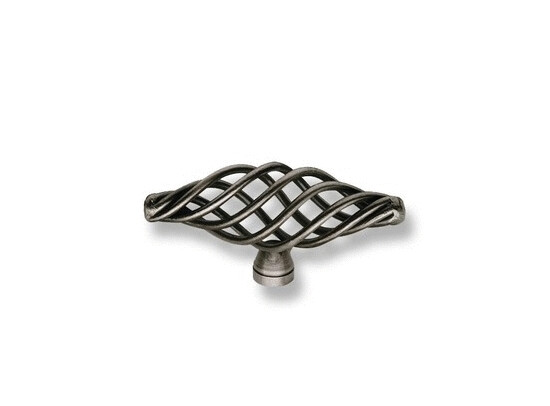 'T-KNOP ''CAGE'' 74MM ANTIEK IJZERKLEUR 1268-74ZN9