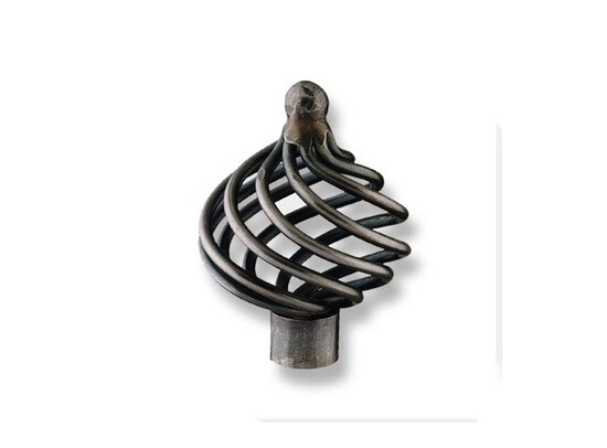 KNOP ''CAGE'' 40MM ANTIEK IJZERKLEUR REF:1303-40Z