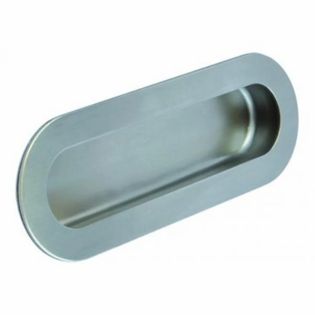 SCHUIFDEURKOM RVS / OVALE 180X60MM REF:2293-180N1