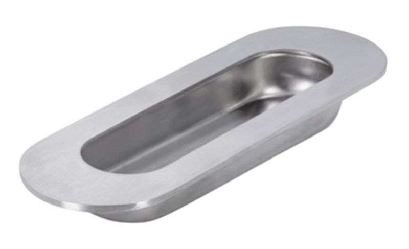 SCHUIFDEURKOM RVS / OVALE 120X40.5MM 2294-120N1