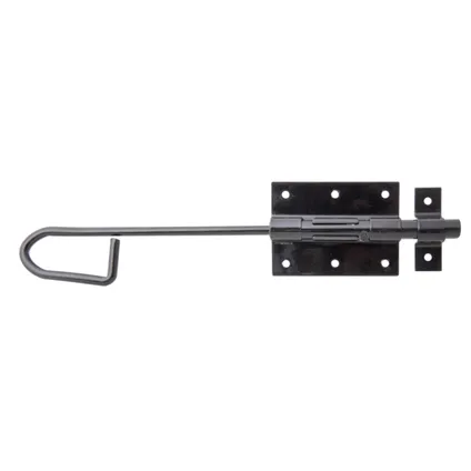 BOUT-STANGGRENDEL MET BEVESTIGD TEGENSTUK Ø14 X 200MM ZWART REF:137151