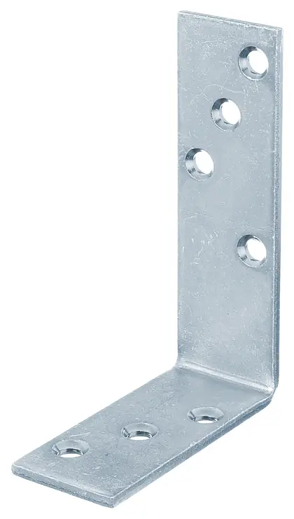 STAAL BALKHOEK ONGELIJKBENIG 80 X 120 X 35 MM – VERZINKT REF:332303